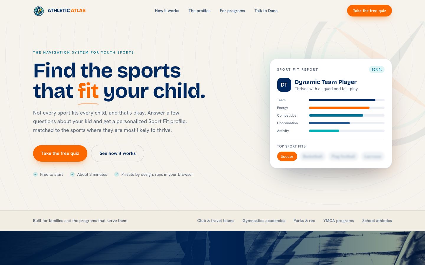 Athletic Atlas website