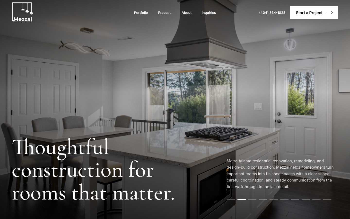 Mezzal Construction website
