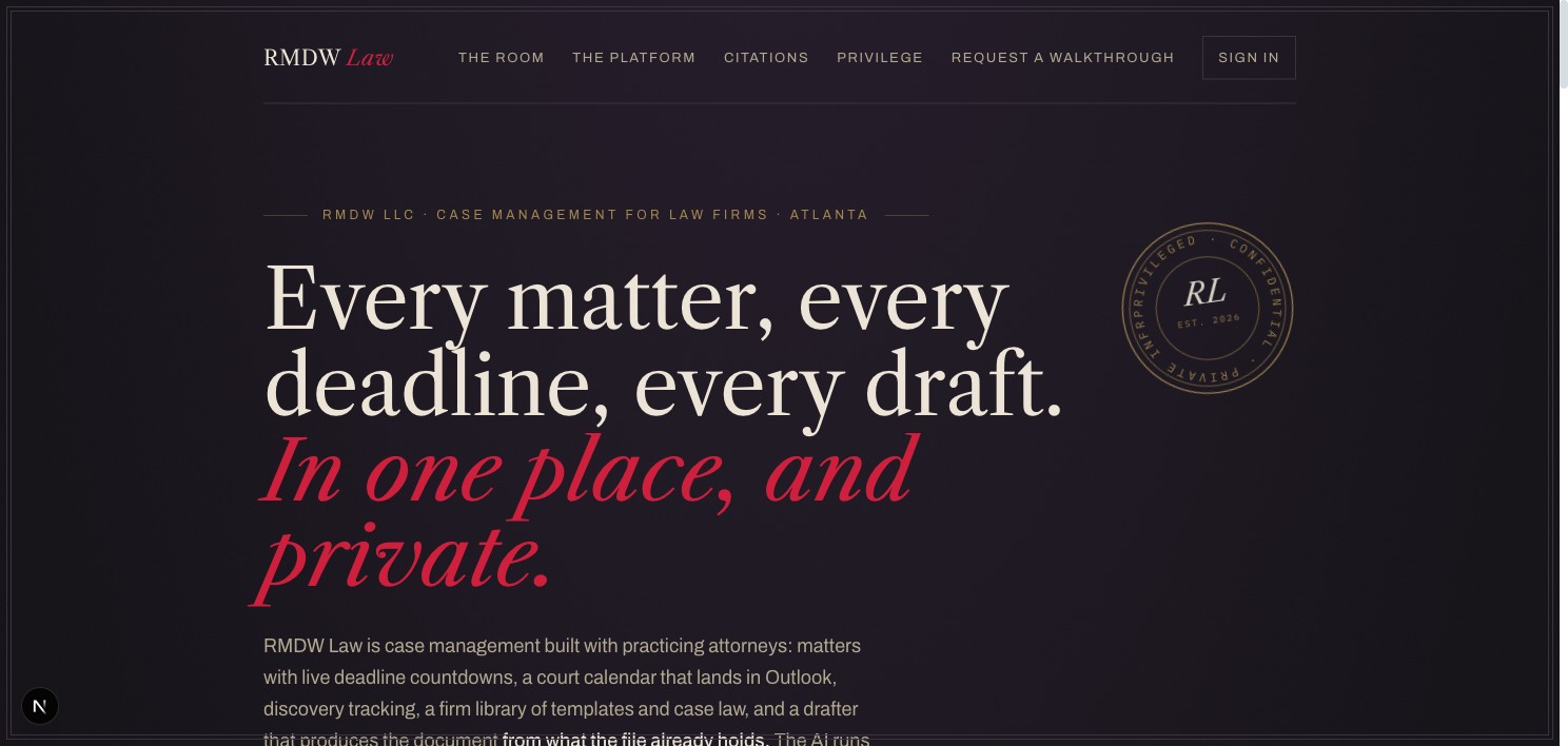 RMDW Law website